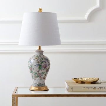 Grace 24" Floral LED Table Lamp - JONATHAN Y